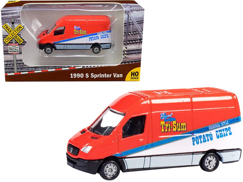 1990 Mercedes Benz Sprinter Van Red and White \Tri-Sum Potato Chips\" - VirtuousWares:Global