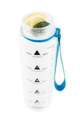 1L Sports Water Bottle with time marker and motivation - VirtuousWares:Global