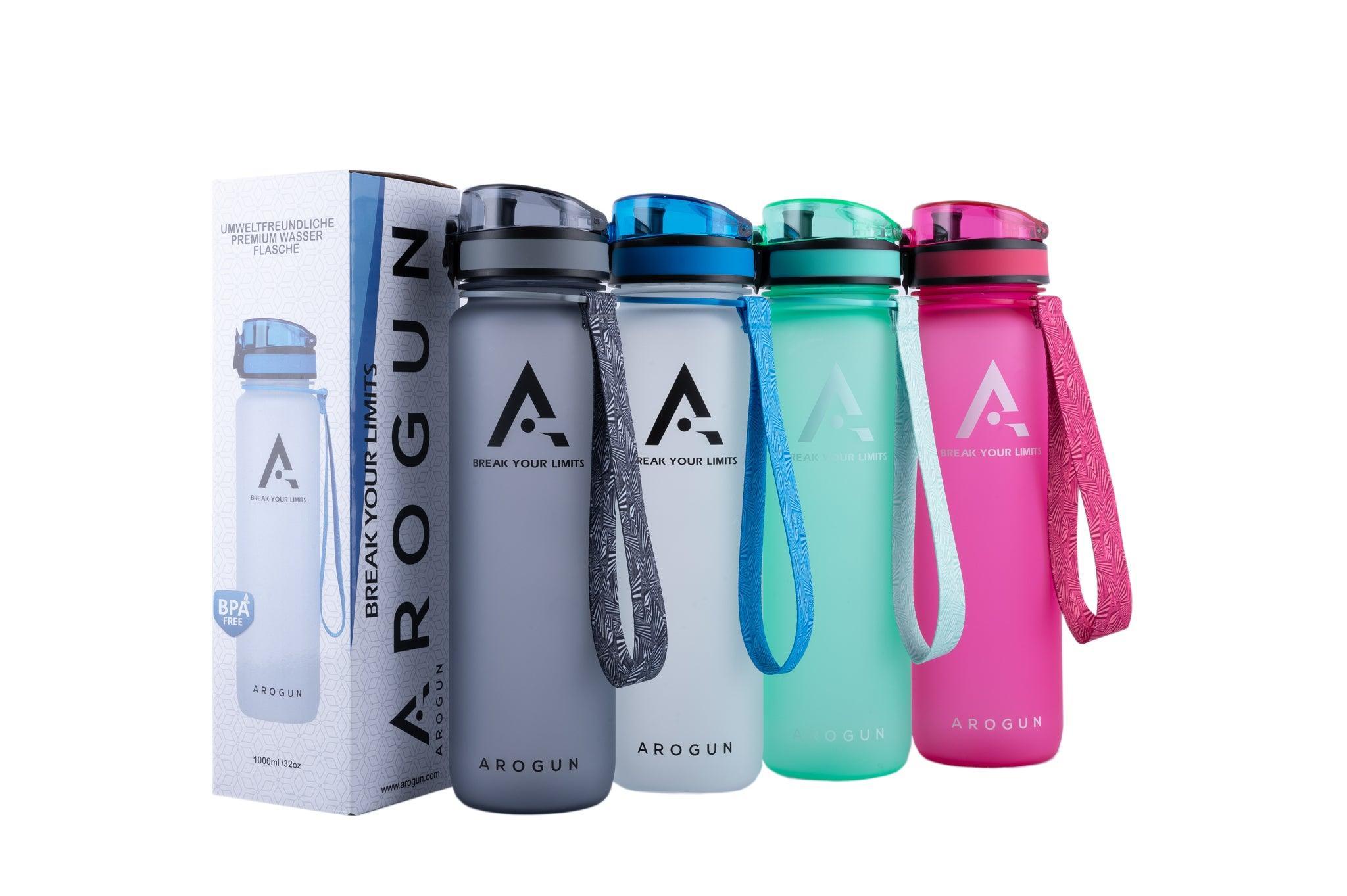 1L Sports Water Bottle with time marker and motivation - VirtuousWares:Global