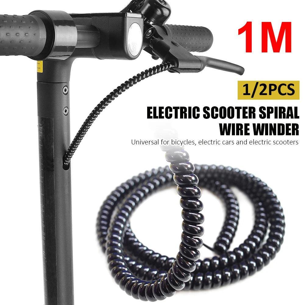 1M Electric Scooter Line Protector Covers Wire Cable Spiral Winder for - VirtuousWares:Global