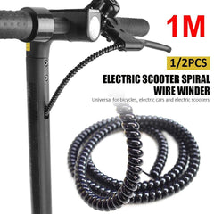 1M Electric Scooter Line Protector Covers Wire Cable Spiral Winder for - VirtuousWares:Global