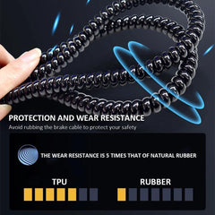 1M Electric Scooter Line Protector Covers Wire Cable Spiral Winder for - VirtuousWares:Global