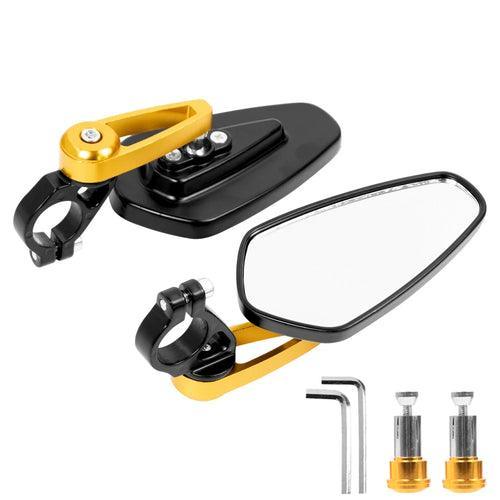 1Pairs Aluminum Bar End Side Rearview Mirror Universal Electric - VirtuousWares:Global