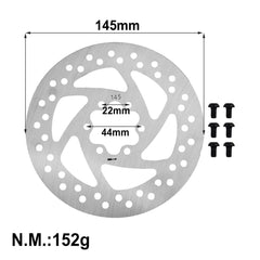1PC 145mm Brake Disc For ROTOR For VSETT 10+ For Dualtron For Kaabo - VirtuousWares:Global