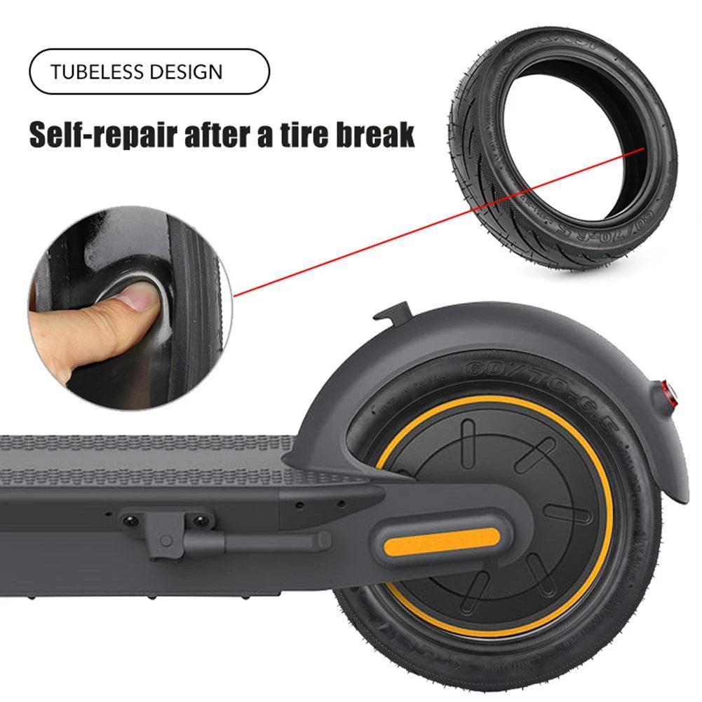 1pc 60/70-6.5 Rubber Scooter Tubeless Tyre 10inch Electric Bike Tyre - VirtuousWares:Global