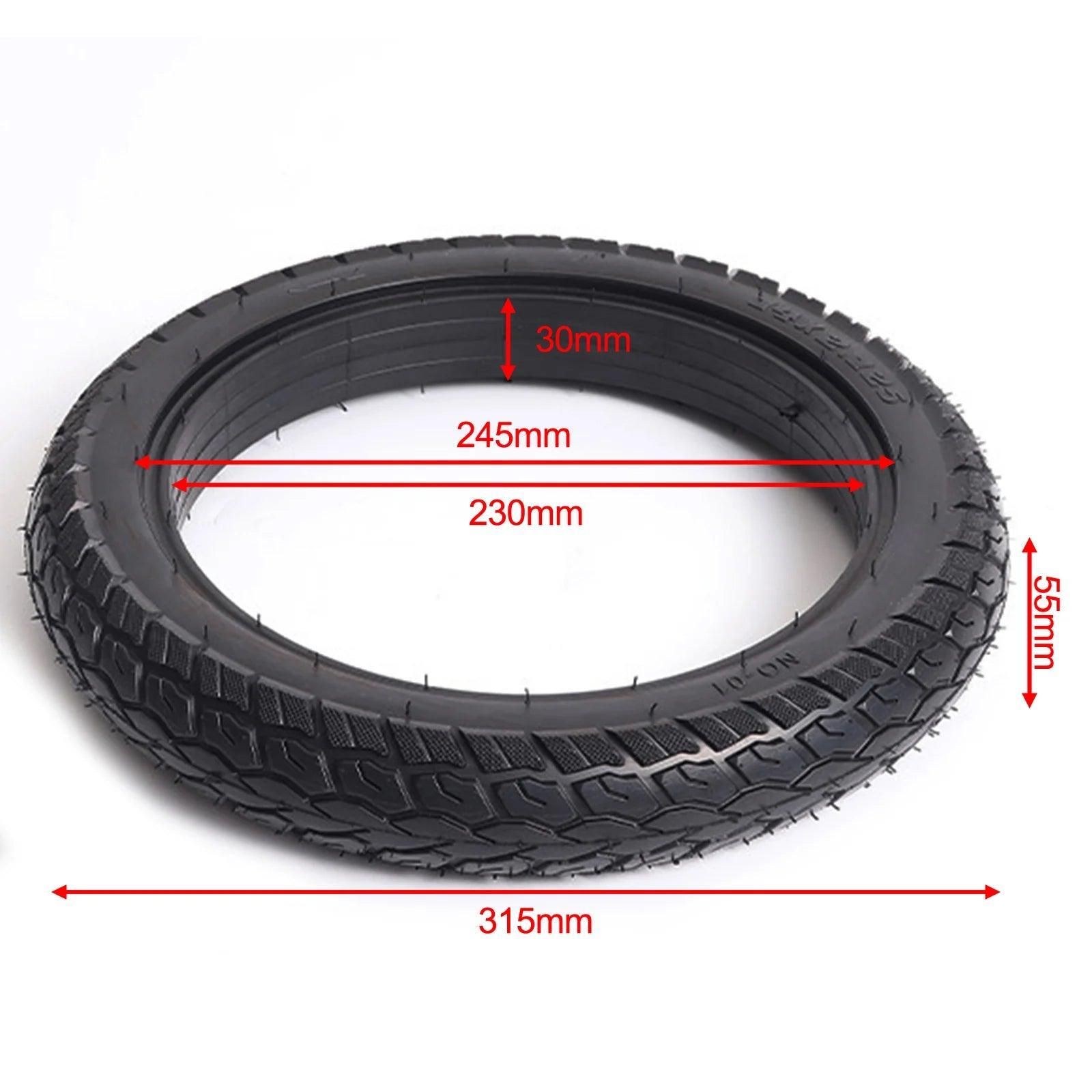 1pc Rubber Tire Solid Tyre Inflation-Tire Puncture-Resistant Design - VirtuousWares:Global