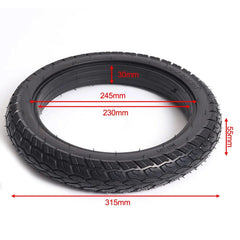1pc Rubber Tire Solid Tyre Inflation-Tire Puncture-Resistant Design - VirtuousWares:Global