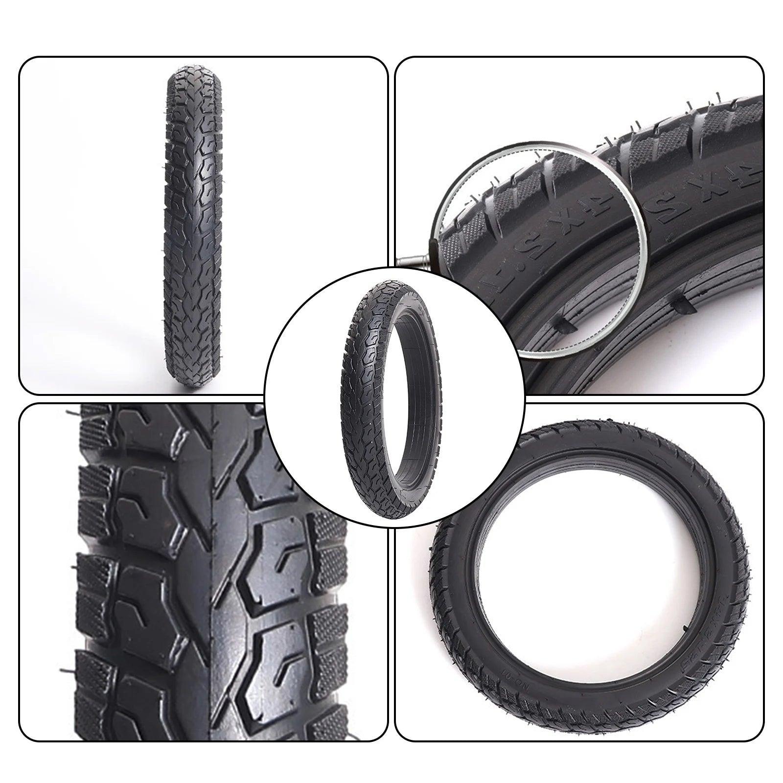 1pc Rubber Tire Solid Tyre Inflation-Tire Puncture-Resistant Design - VirtuousWares:Global
