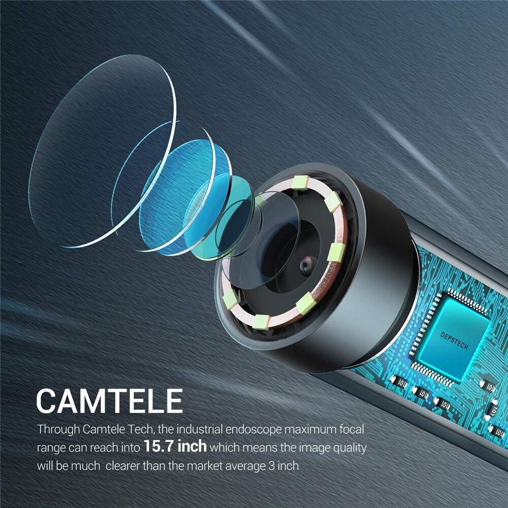 2.0 MP HD Endoscope Industrial Borescope 4.3in IPS Screen IP67 - VirtuousWares:Global