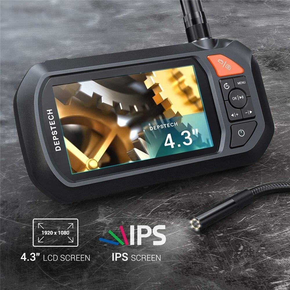 2.0 MP HD Endoscope Industrial Borescope 4.3in IPS Screen IP67 - VirtuousWares:Global