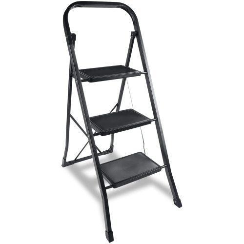 2-4 Step Sturdy Steel Ladder Folding Step Stool with Anti-Slip Pedal - VirtuousWares:Global
