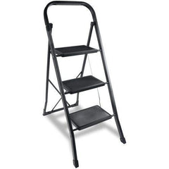2-4 Step Sturdy Steel Ladder Folding Step Stool with Anti-Slip Pedal - VirtuousWares:Global