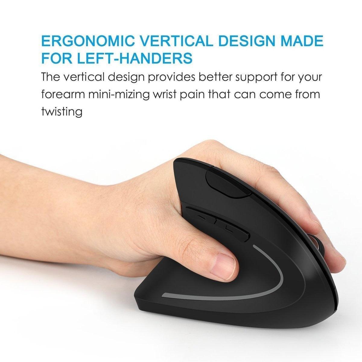 2.4G Wireless Ergonomic Vertical Mouse - VirtuousWares:Global