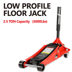 2.5 Ton Hydraulic Low Profile Aluminum And Steel Racing Floor Jack - VirtuousWares:Global