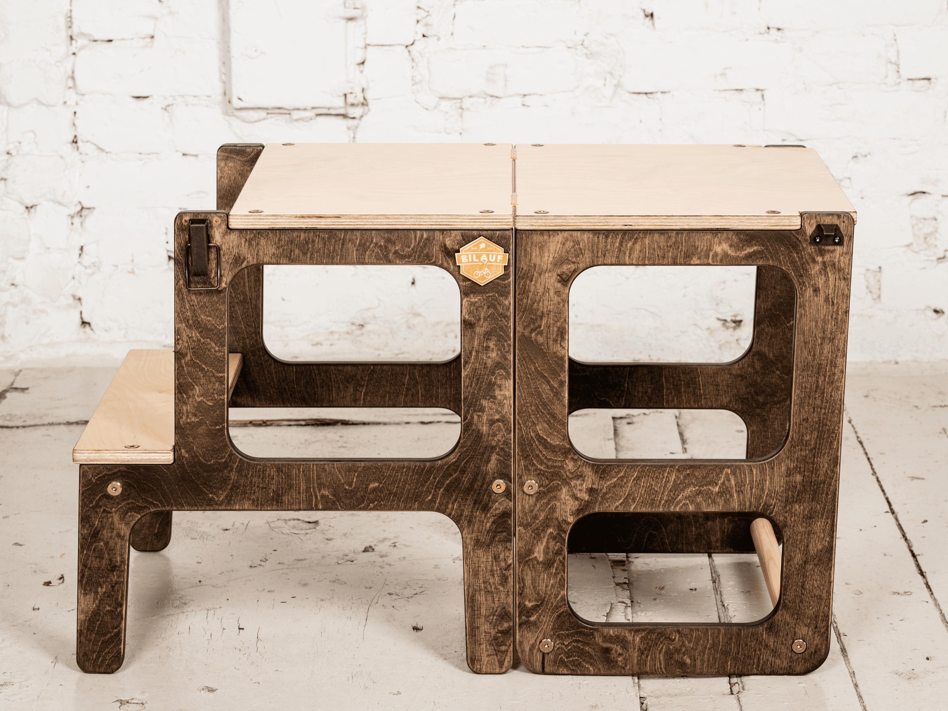 2 in 1 Brown Kitchen helper/table - VirtuousWares:Global