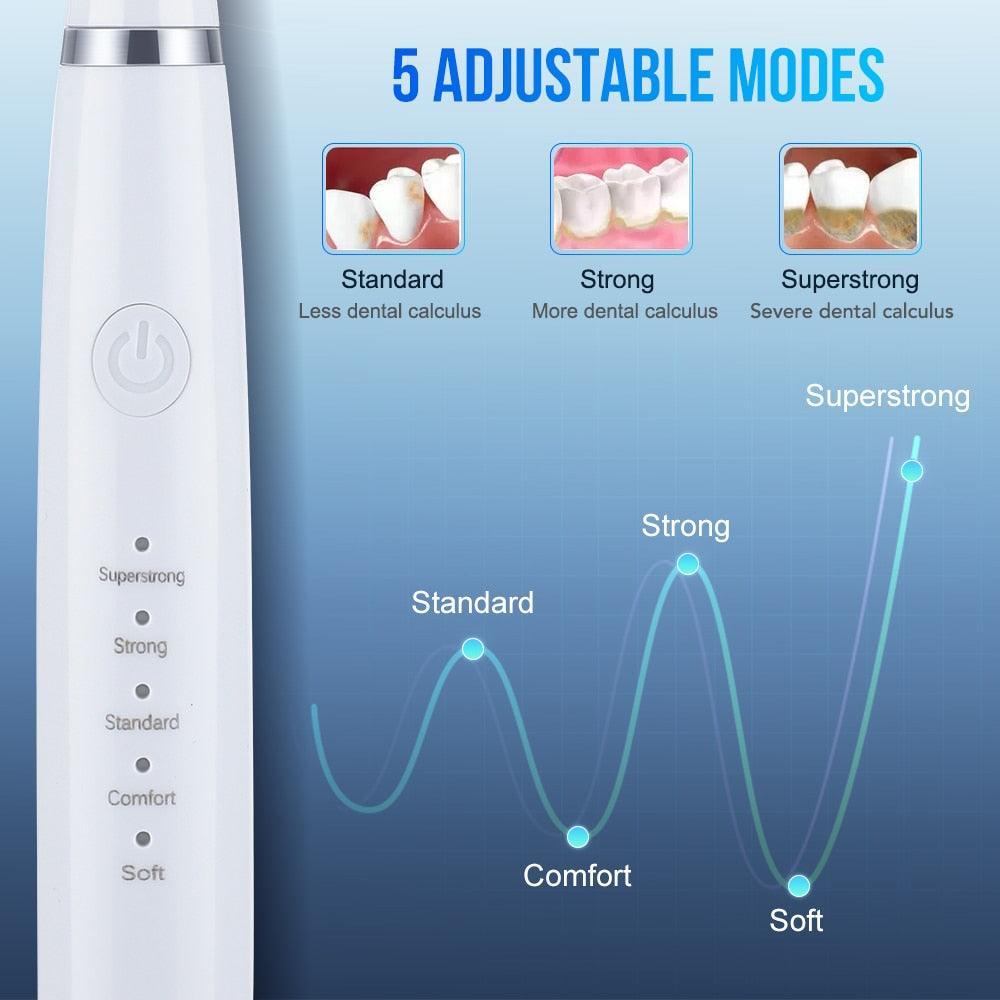 2 in 1 Dental Whitening Electric Tooth Brush Tartar Remover Teeth - VirtuousWares:Global
