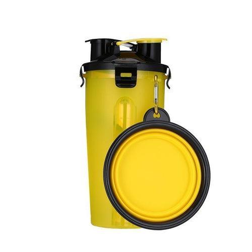 2 in 1 Dog Drinking Water Bottle with Bowls - VirtuousWares:Global