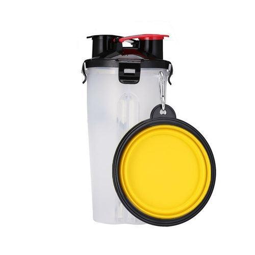 2 in 1 Dog Drinking Water Bottle with Bowls - VirtuousWares:Global