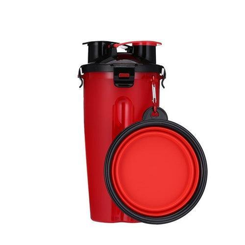 2 in 1 Dog Drinking Water Bottle with Bowls - VirtuousWares:Global