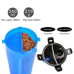 2 in 1 Dog Drinking Water Bottle with Bowls - VirtuousWares:Global