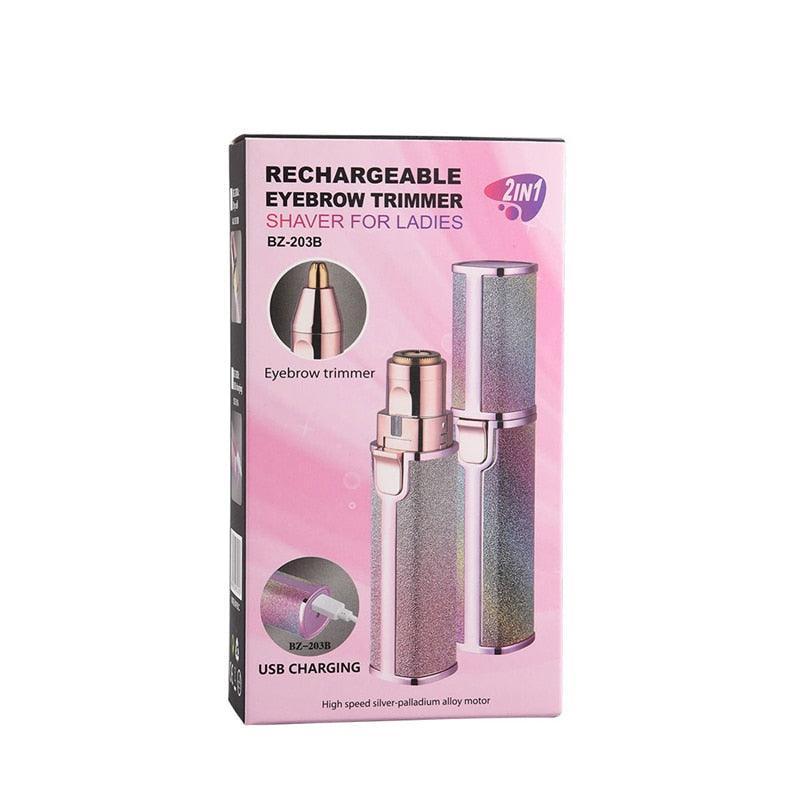 2 In 1 Electric Eyebrow Trimmer Female Women Epilator Eye Brow Lip - VirtuousWares:Global