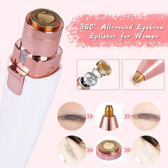 2 in 1 Electric Eyebrow Trimmer Painless Eye Brow Epilator For Women - VirtuousWares:Global