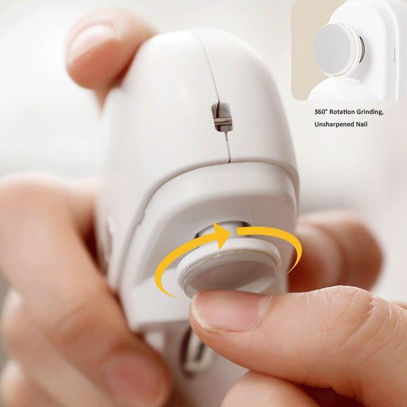 2 IN 1 Electric Nail Clipper Cutter With LED Light Automatic Nail - VirtuousWares:Global