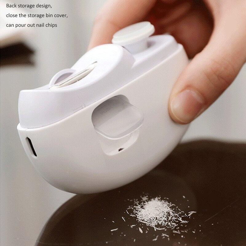 2 IN 1 Electric Nail Clipper Cutter With LED Light Automatic Nail - VirtuousWares:Global