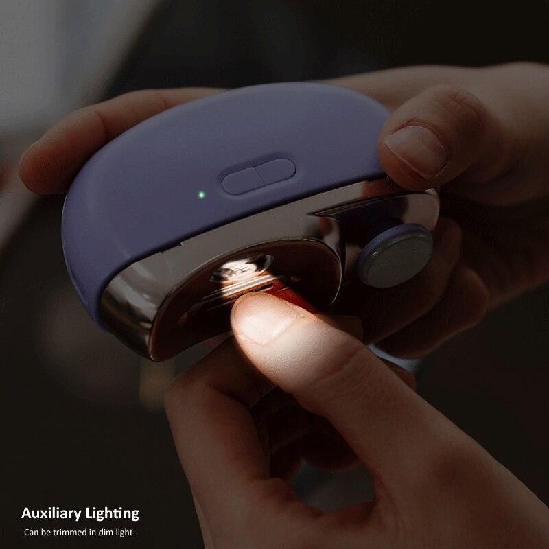 2 IN 1 Electric Nail Clipper Cutter With LED Light Automatic Nail - VirtuousWares:Global