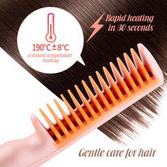 2 In 1 Hair Straightener Fast Heat Hairdressing Comb - VirtuousWares:Global