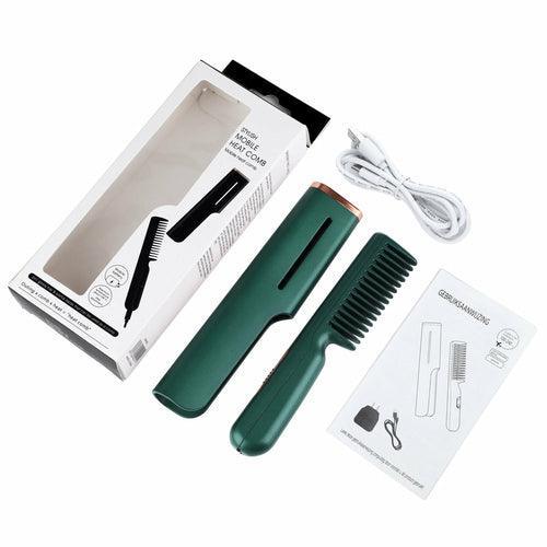 2 In 1 Hair Straightener Fast Heat Hairdressing Comb - VirtuousWares:Global