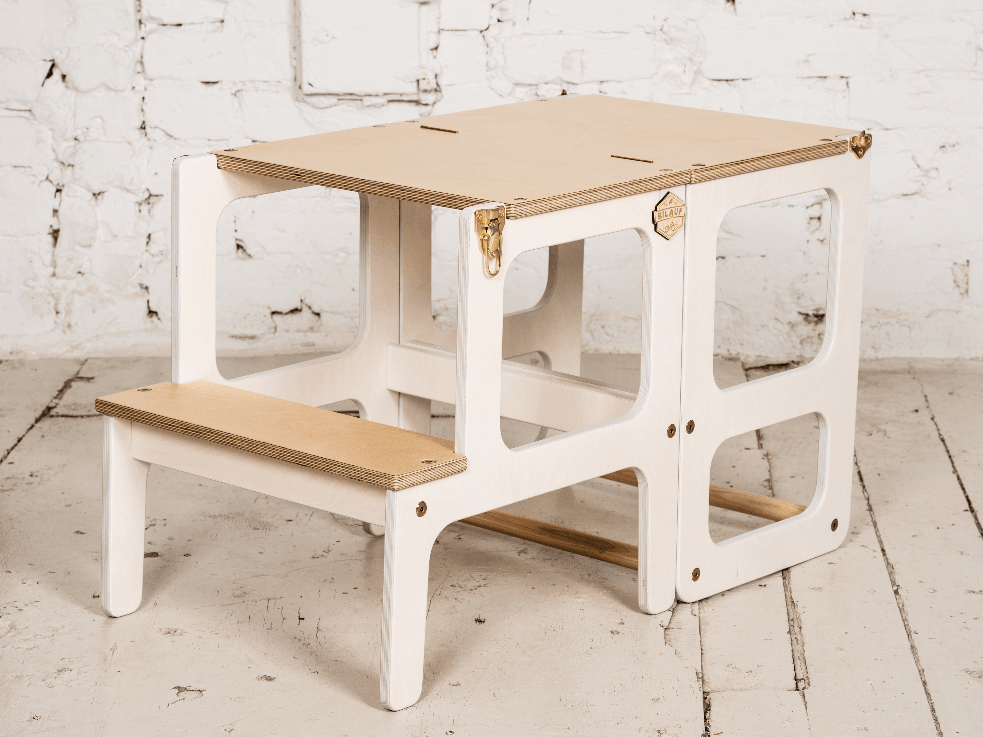2 in 1 White Kitchen helper/table - VirtuousWares:Global