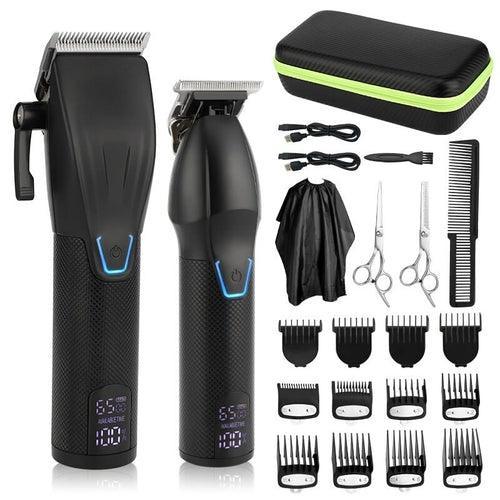 2-pcs/Set Professional Hair Clipper For Men Barber Cordless Electric - VirtuousWares:Global