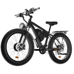 2000W Dual Motor Powerful Electric Bicycle 48V 22.4Ah 26*4inch Fat - VirtuousWares:Global