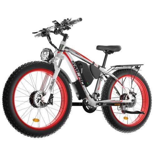 2000W Dual Motor Powerful Electric Bicycle 48V 22.4Ah 26*4inch Fat - VirtuousWares:Global