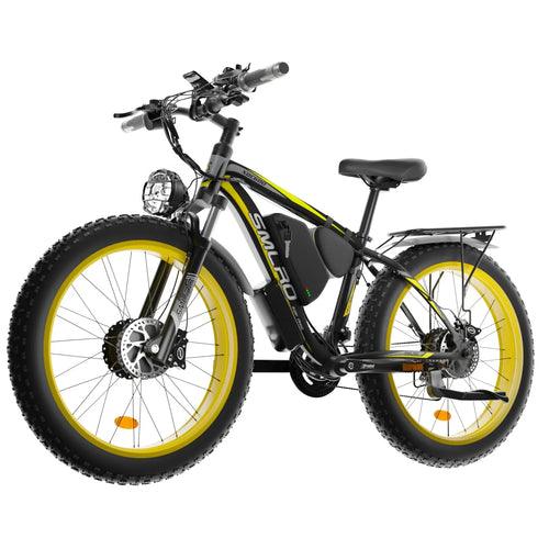 2000W Dual Motor Powerful Electric Bicycle 48V 22.4Ah 26*4inch Fat - VirtuousWares:Global