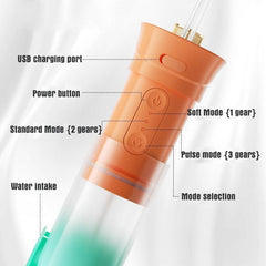 200ml Portable Oral Irrigator Teeth Cleaner 3 Modes USB Rechargeable - VirtuousWares:Global