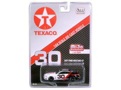 2017 Ford Mustang GT Texaco Racing #30 Black and White Limited Edition - VirtuousWares:Global