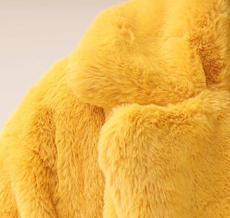 2022 Autumn Winter New Women Faux Fur Coat Elegant Fluffy Thick Warm - VirtuousWares:Global