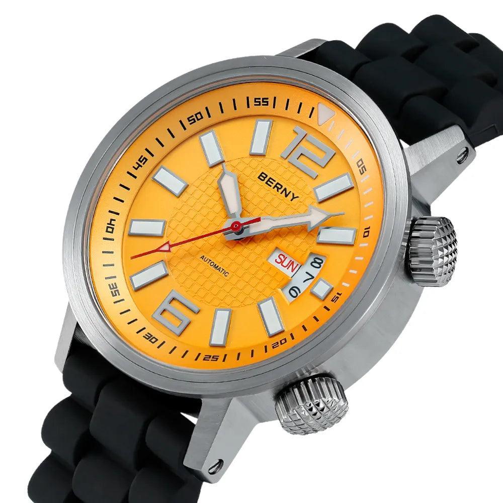 20ATM Diving Automatic Watch Super Waterproof Luminous Sapphire Self - VirtuousWares:Global