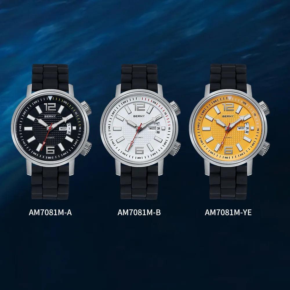 20ATM Diving Automatic Watch Super Waterproof Luminous Sapphire Self - VirtuousWares:Global