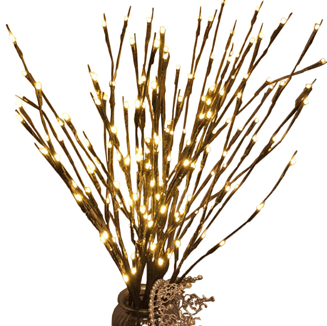 20LED Branch Lamp Fairy String Light Tree Twig Floral Flower - VirtuousWares:Global