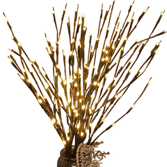 20LED Branch Lamp Fairy String Light Tree Twig Floral Flower - VirtuousWares:Global