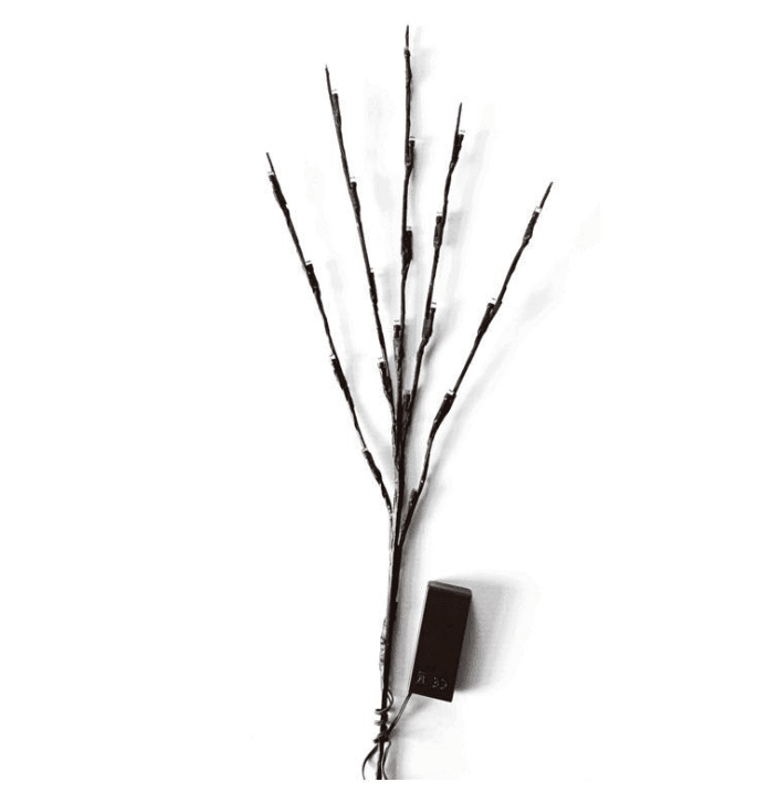 20LED Branch Lamp Fairy String Light Tree Twig Floral Flower - VirtuousWares:Global