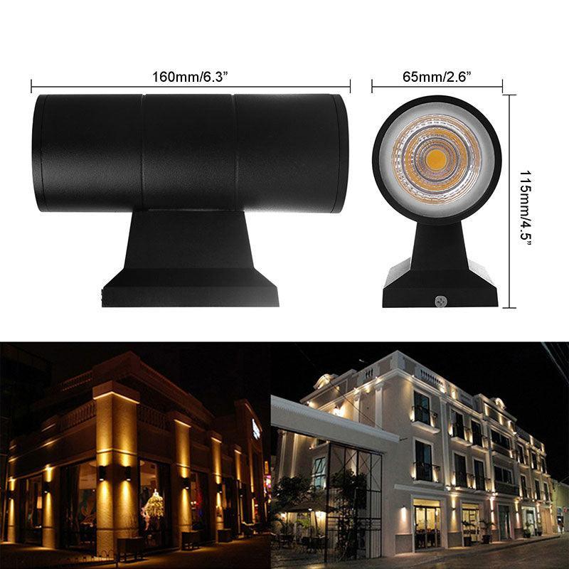 20W COB LED Wall Lamp Cylinder Waterproof IP65 - VirtuousWares:Global