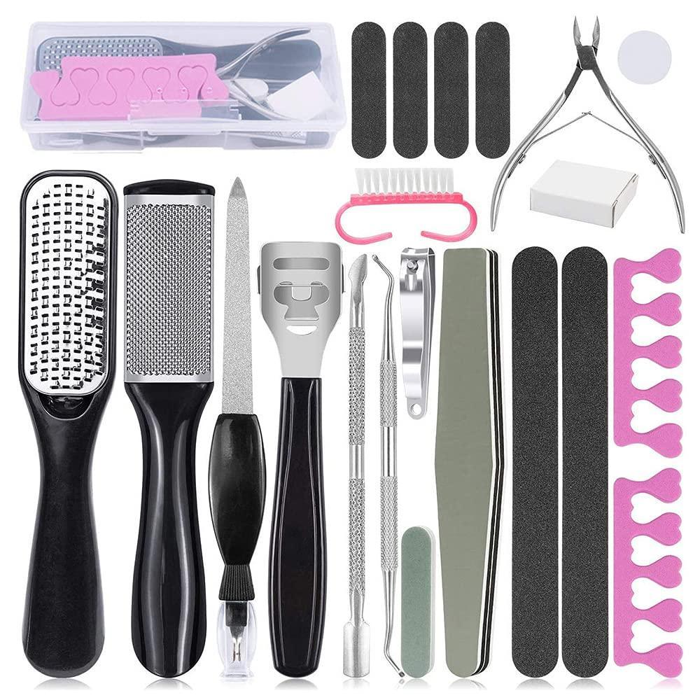 21 in 1 Stainless Steel Professional Pedicure Tools - VirtuousWares:Global