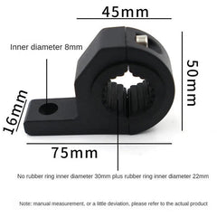 2/1pc Universal Motorcycle LED Headlight Fog Light Clamps Holder Tube - VirtuousWares:Global