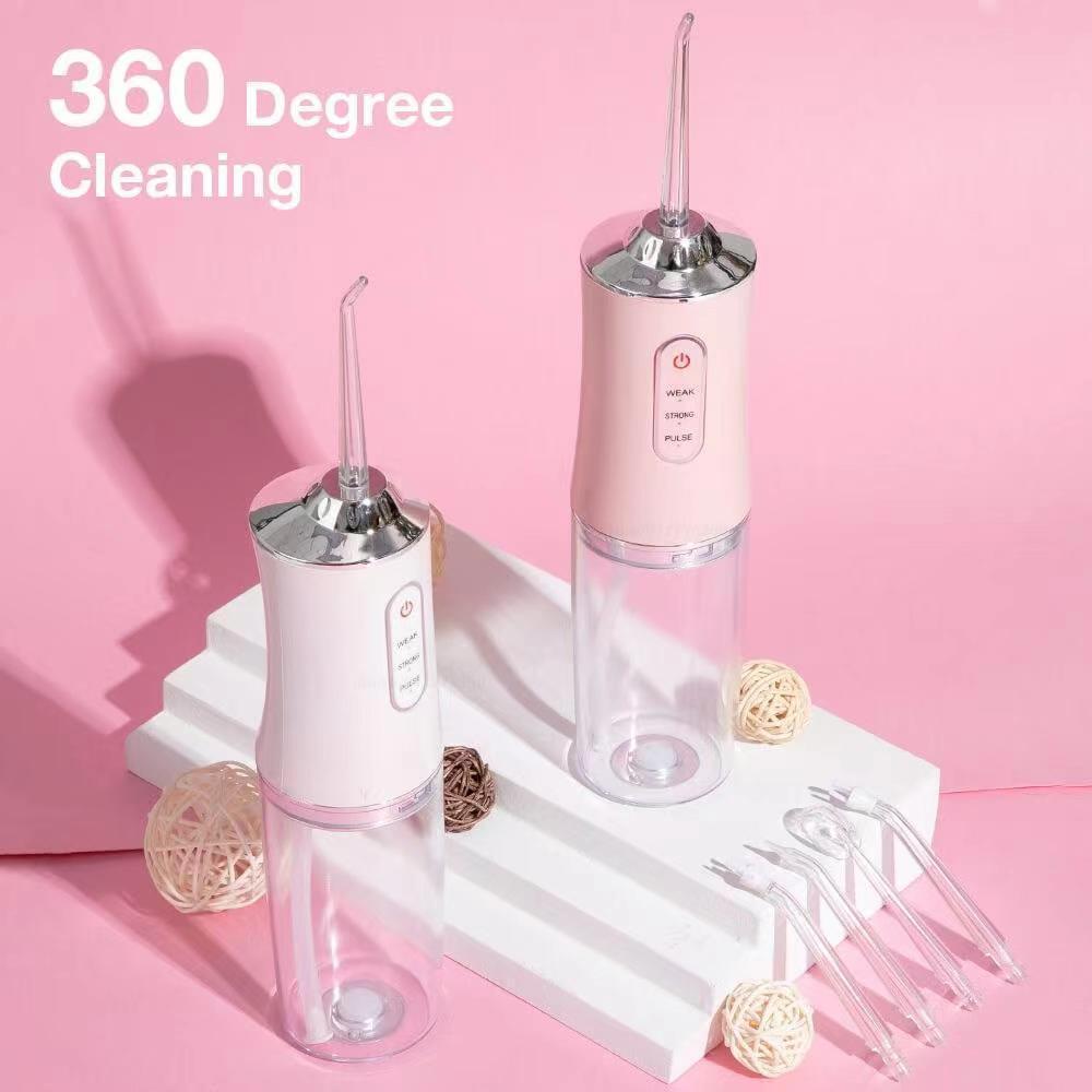 220ML Oral Irrigator USB Rechargeable 3 Modes Portable Dental Water - VirtuousWares:Global