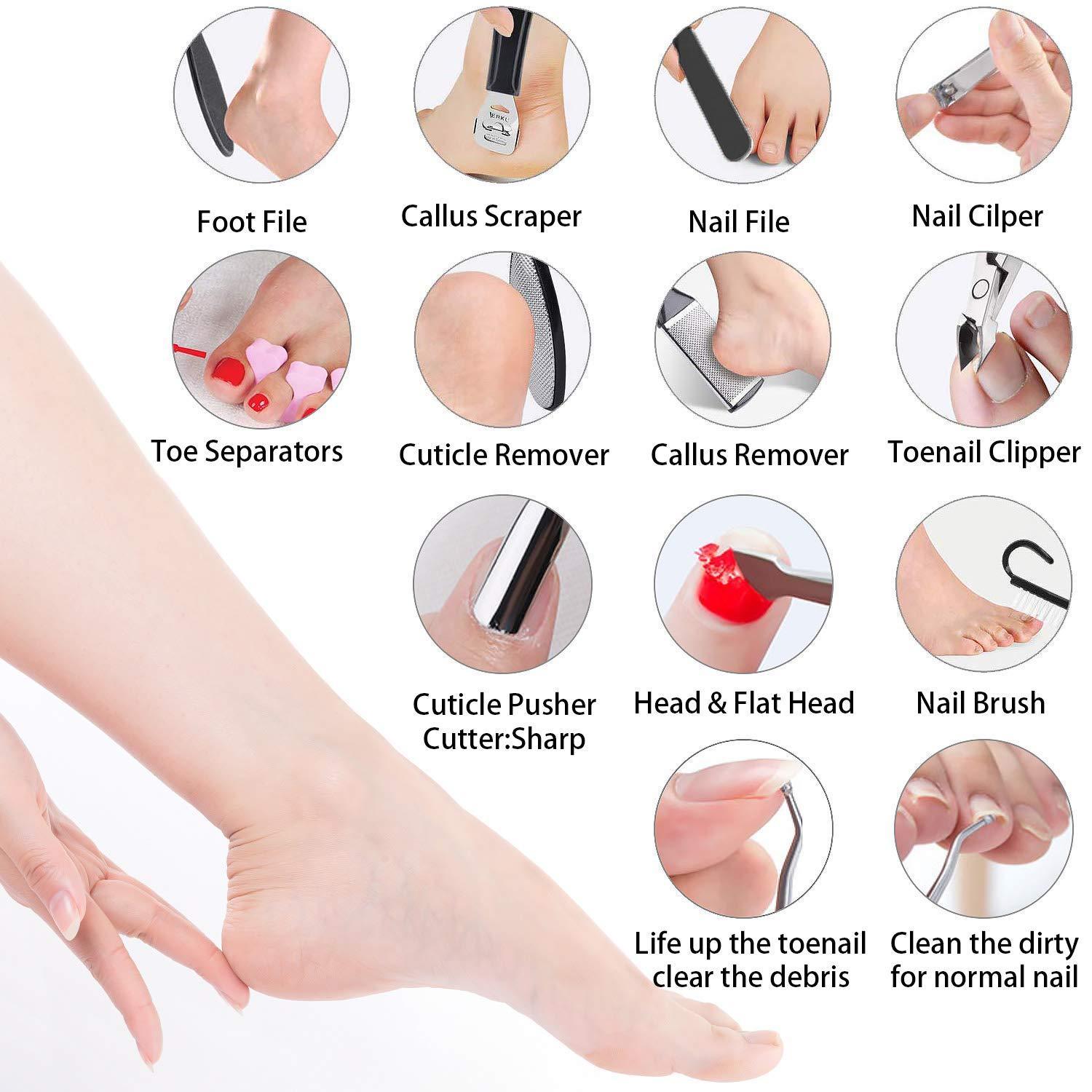 23 in 1 Pedicure Kit Professional Tools Pedicure Set - VirtuousWares:Global