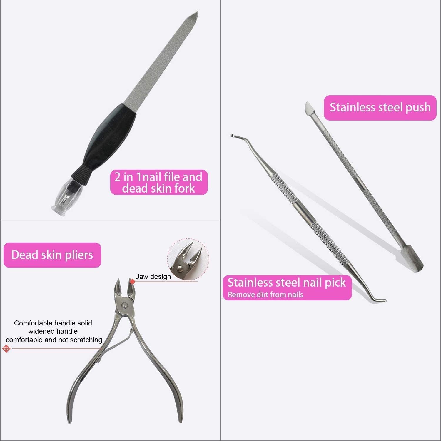 23 in 1 Pedicure Kit Professional Tools Pedicure Set - VirtuousWares:Global
